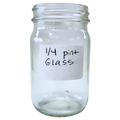 1/4 pint Glass Jars - 4 1/4 oz