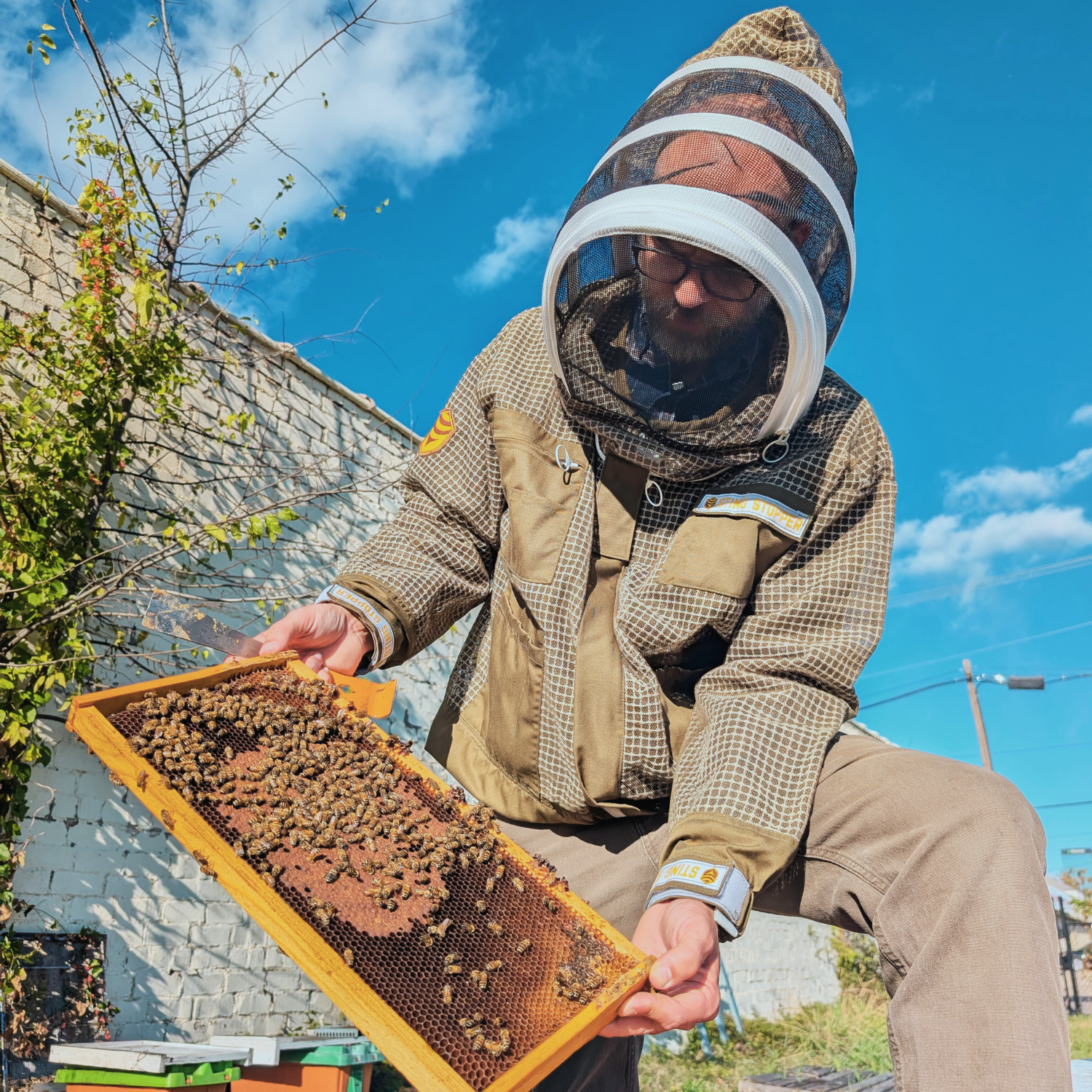 Professional Three Layer Ventilated Beekeeping Jacket