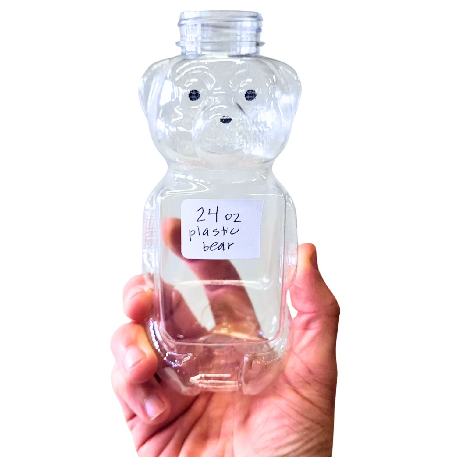 24 oz Plastic Flat Panel Honey Bears