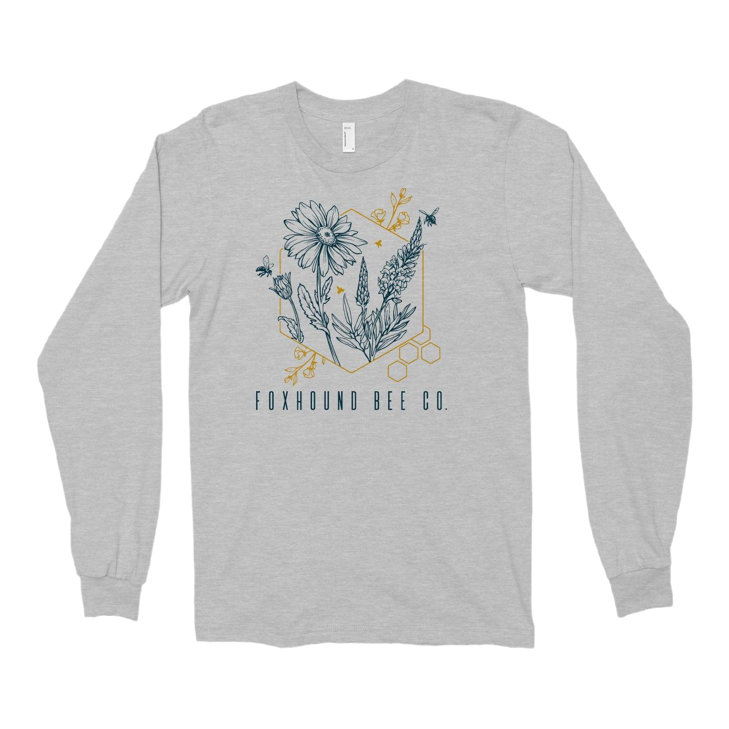 Abstract Flower Long Sleeve Tee Shirt