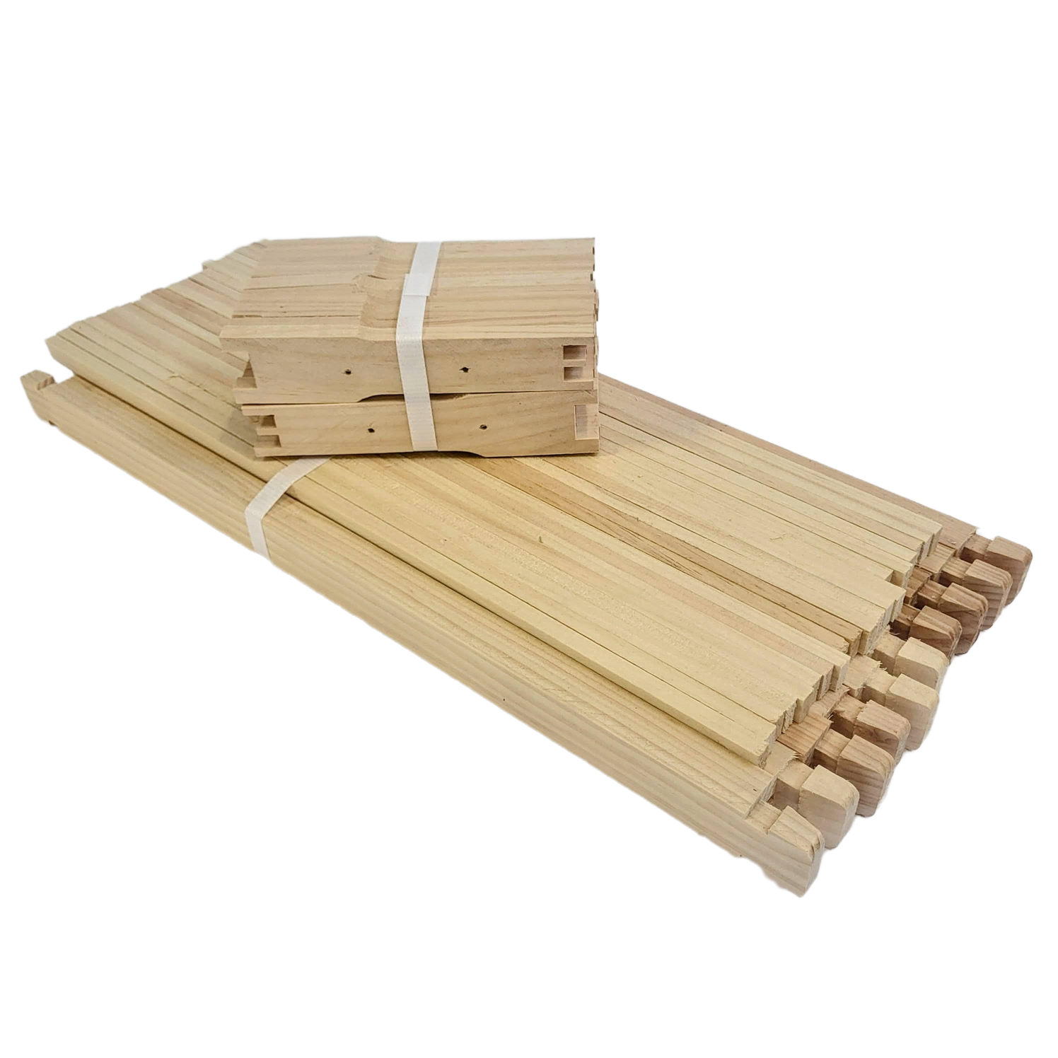Medium 6 1/4 Inch Langstroth Frame, Wedged Top / Split Bottom with Holes