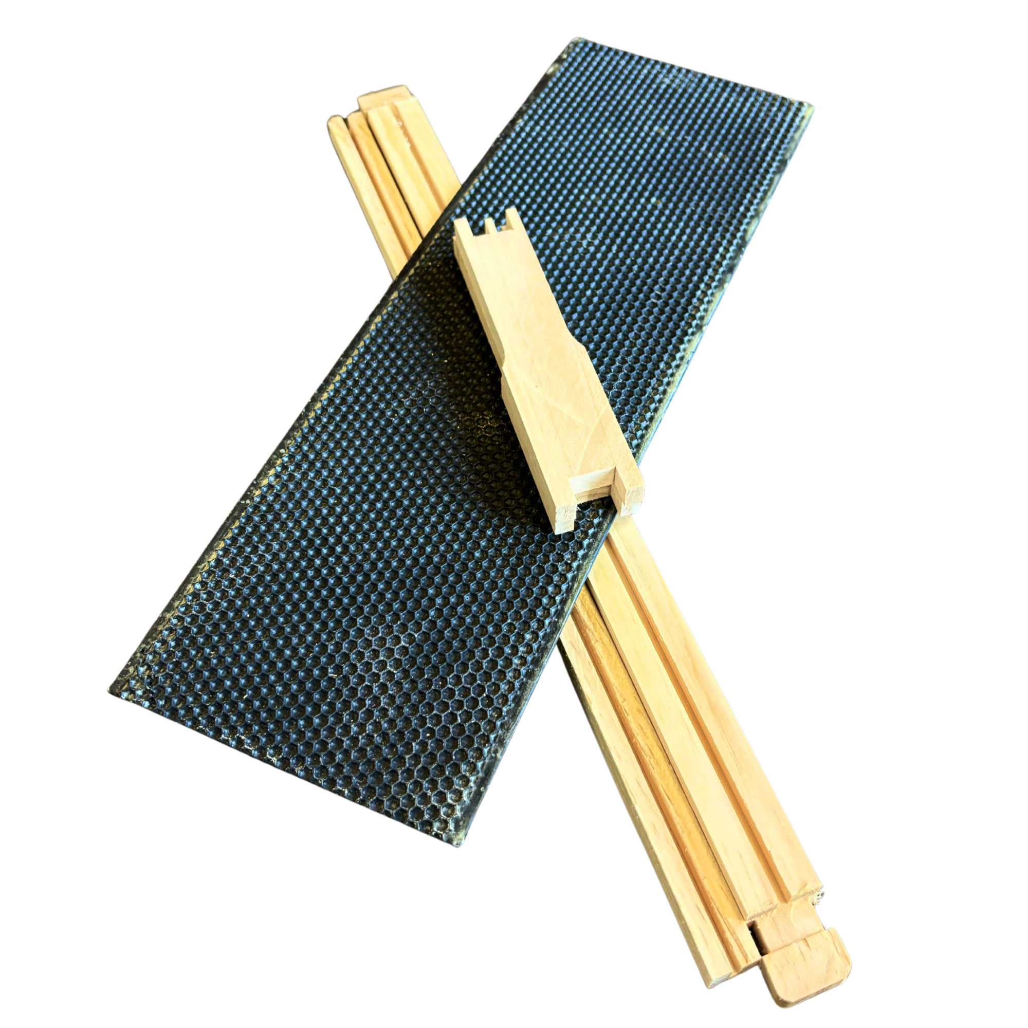 Medium 6 1/4-Inch Frame, Grooved Top / Grooved Bottom With Double Wax Foundation