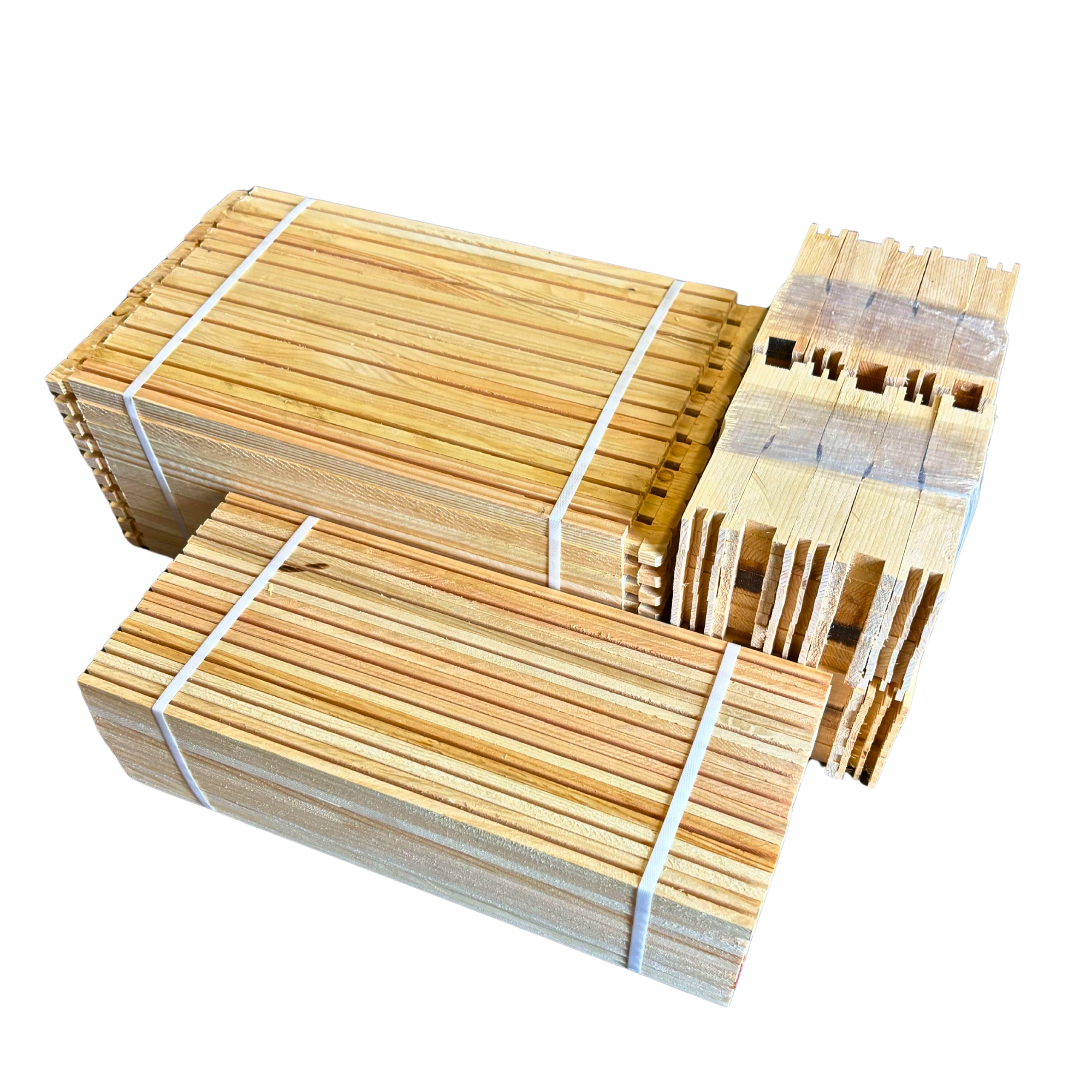 Medium 6 1/4-Inch Langstroth Frame, Grooved Top / Grooved Bottom