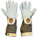 Sting Stopper Ventilated Goat Skin Beekeeping Gloves - Olive Green